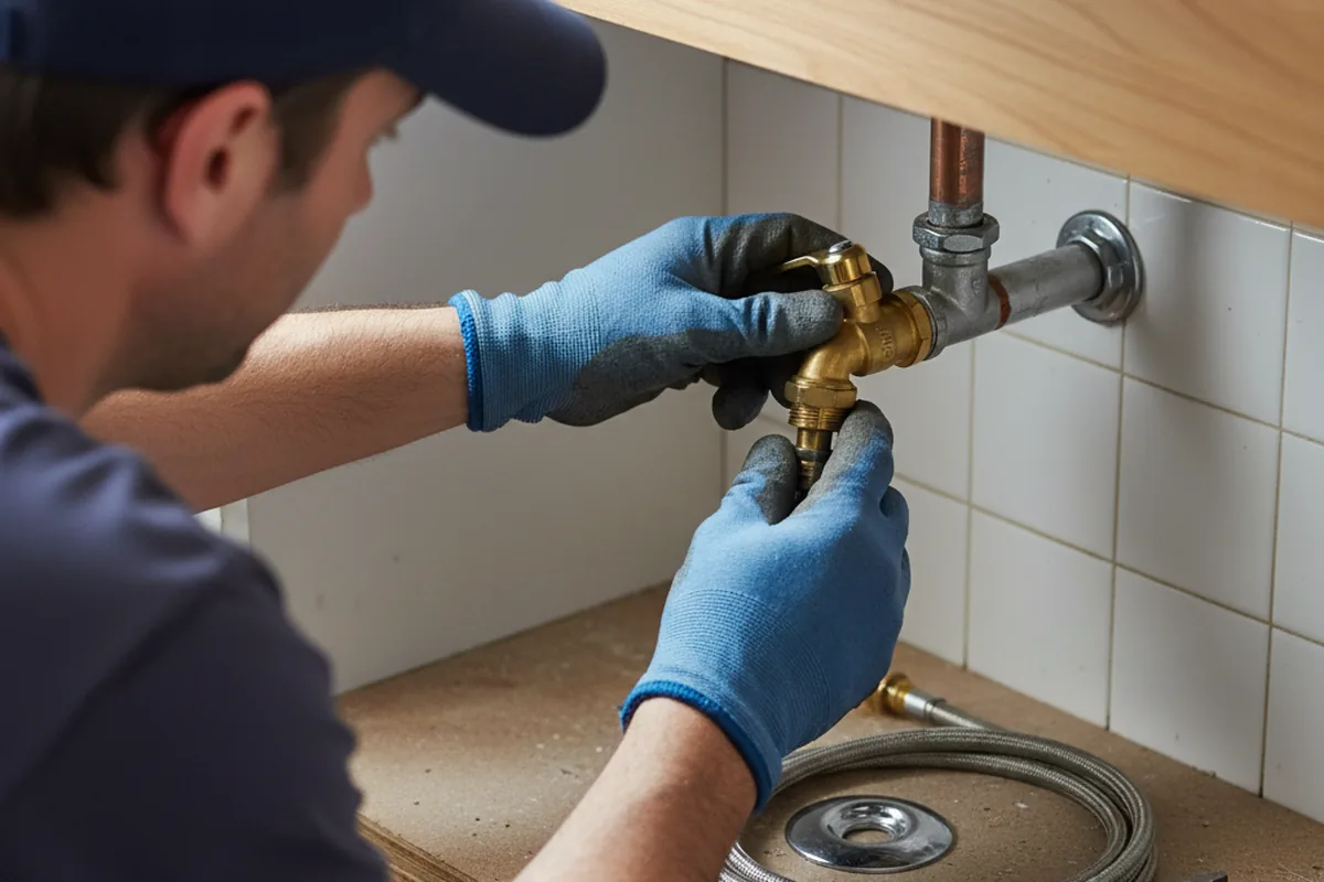 Shutoff valve and fitting work during Emergency Plumbing in Oneco